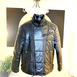 Faux leather bomber!  Cold Weather Beater!